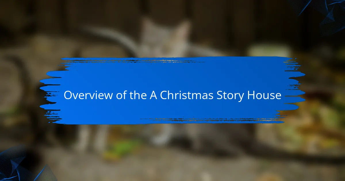 Overview of the A Christmas Story House